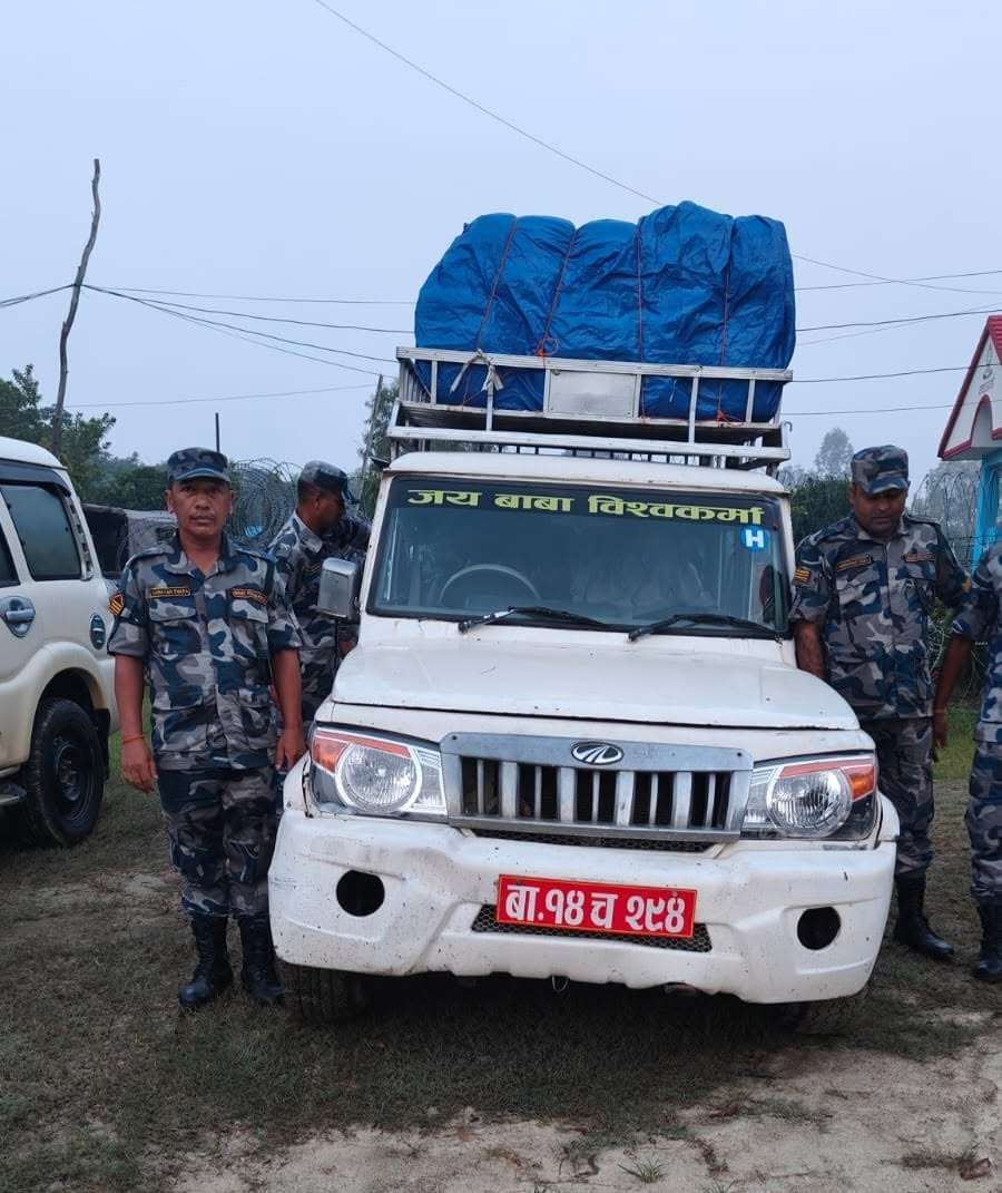 सिरहामा गाडीमा लैजाँदै गरेको ११ सय किलो गाँजा बरामद
