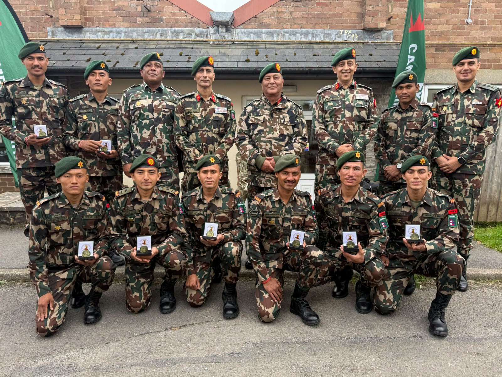 नेपाली सेनालाई बेलायतमा भएको ‘क्यामब्रेन पट्रोल’ मा स्वर्ण पदक